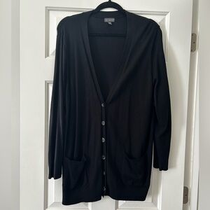 The Limited Black Long Cardigan - Button Front Size 2X